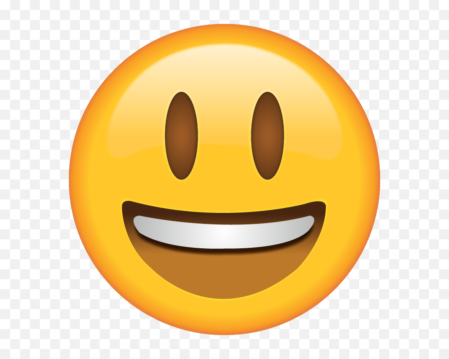 Download Smiling Emoji With Eyes Opened - Smiley Face Emoji Transparent Background Png,Smile Emoji Transparent