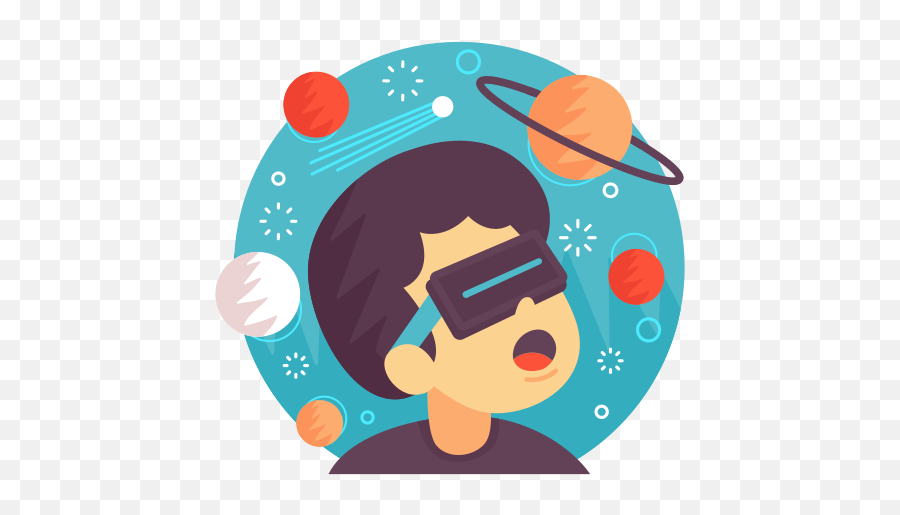 Planets Astronomy Boy Virtual - Imagenes De Espacio Png,Virtual Reality Png