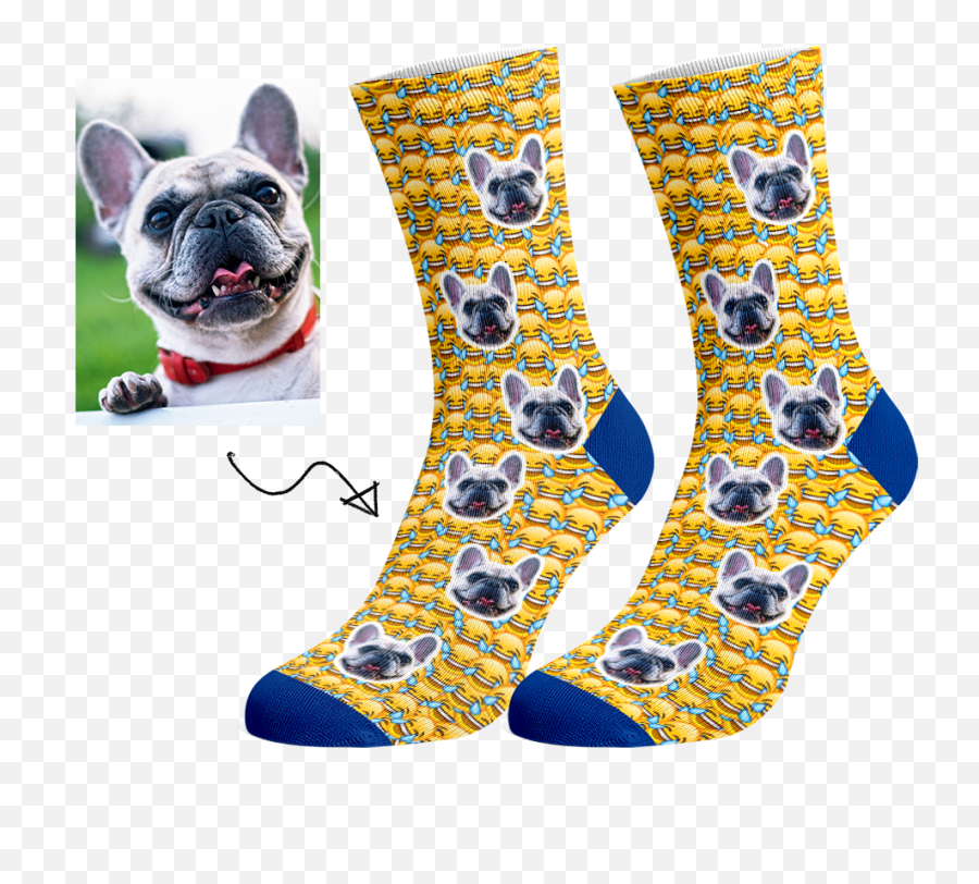 Custom Socks Face Photo - Sock Png,Tear Emoji Png