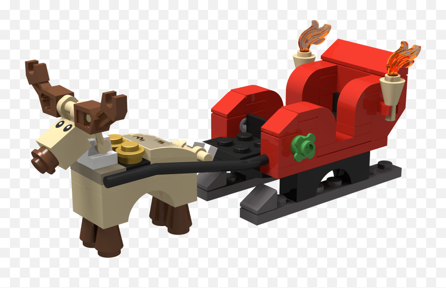 Lego Santa Clipart - Lego Santa Sleigh Png,Sleigh Png
