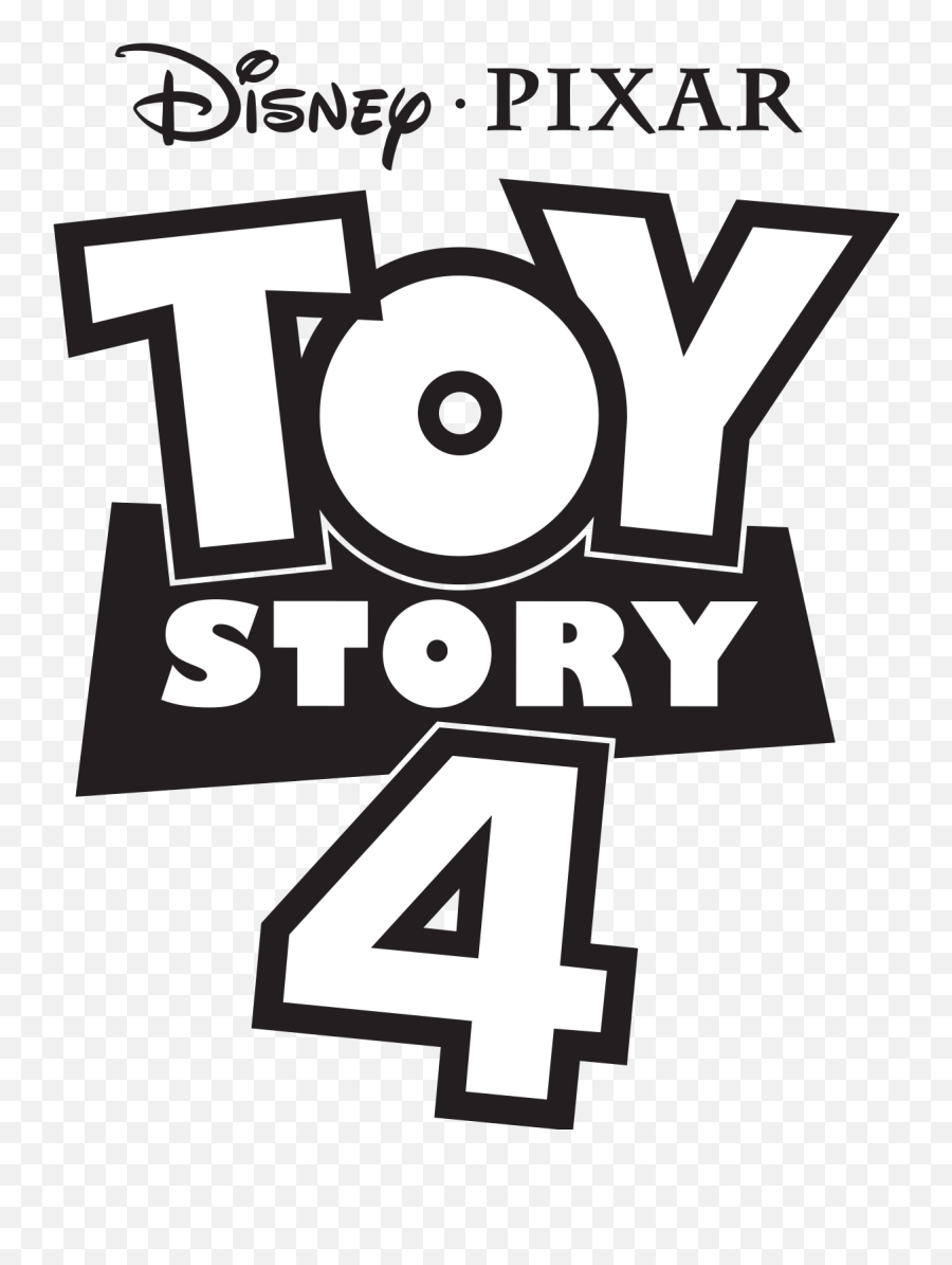 Toy Story 4 Logo Black - Logo Toy Story 4 Png,Toy Story 4 Logo Png
