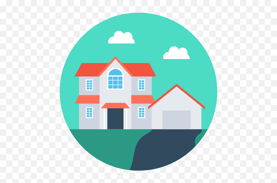 Home Button Icon Png - Real Estate Flat Icon,Mansion Png