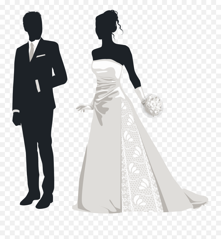 Transparent Png Images Icons And Clip Arts - Bride And Groom Silhouette Png,Married Png