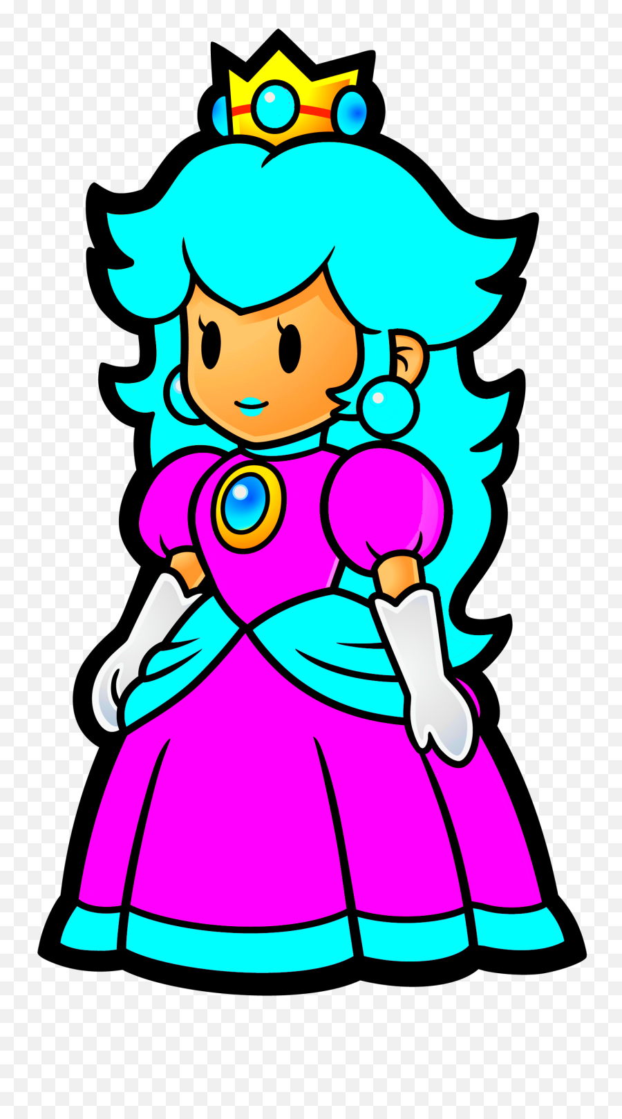 Download Paper Icy Peach - Paper Mario Princess Peach Png Paper Mario Princess Peach,Princess Peach Transparent