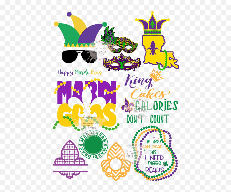 Mardi Gras Transparent Png - Transparent Background Mardi Gras Clipart,Mardi Gras Beads Png