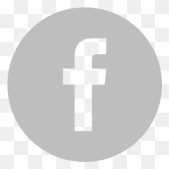 Gray Facebook Icon - Mobile App Icon White Png,Facebook Logo Circle Png