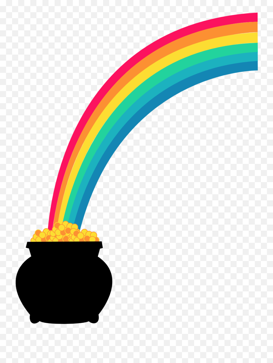 Slankys - Transparent Rainbow Pot Of Gold Png,Pot Of Gold Png