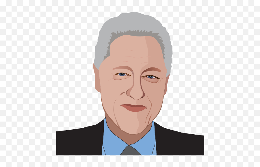 Library Of Bill Clinton - Bill Clinton Face Cartoon Png,Hillary Face Png