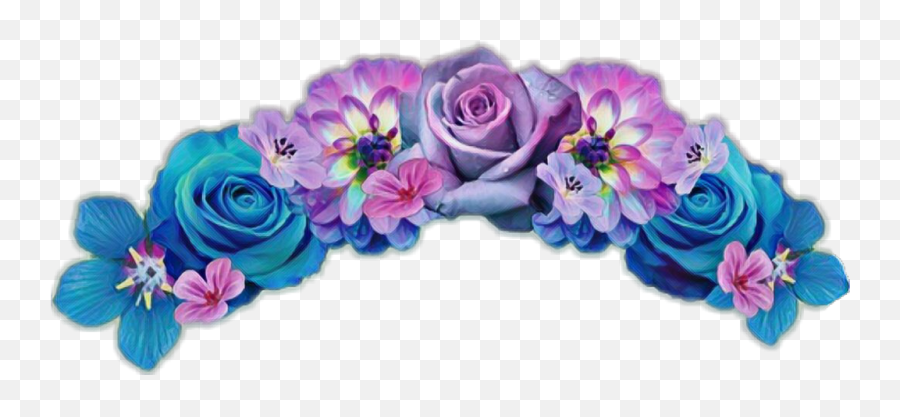Purple Flower Crown Png Transparent - Flower Crown Transparent Background,Flower Crown Transparent