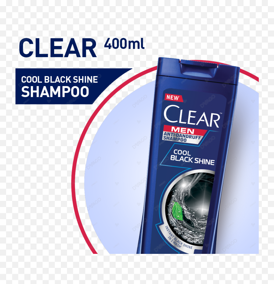 Clear Men Anti - Dandruff Shampoo Cool Black Shine 400ml Clear Cool Black Shine Png,Shine Transparent
