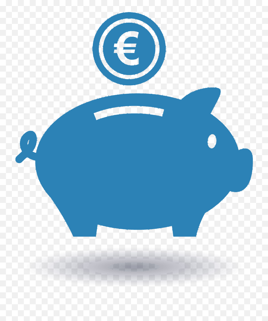 Euro Png - Amsterdam To London Trains Buses Flights Goeuro Transparent Blue Piggy Bank,Euro Png