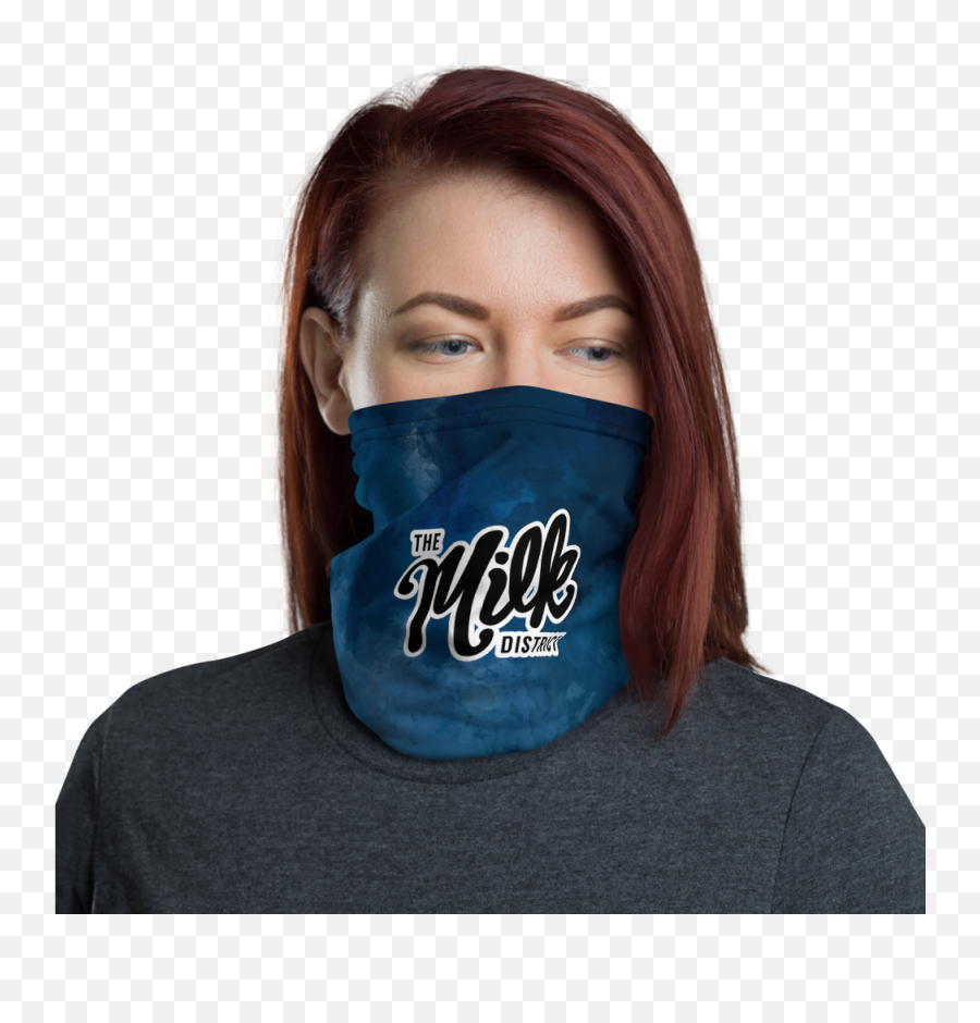 Watercolor Neck Gaiter U2014 The Milk District - Red And Black Bandana Face Mask Png,Watercolor Stroke Png