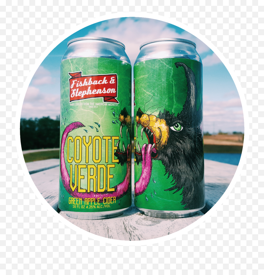 Coyote Verde Green Apple Hard Cider U2014 Fishback U0026 Stephenson - Caffeinated Drink Png,Coyote Png