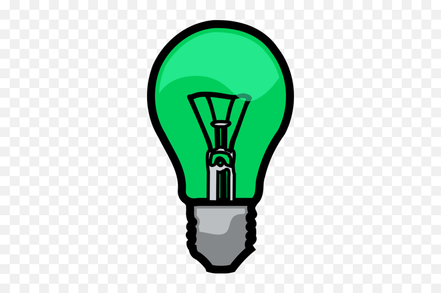 Medium Light Bulb Clipart - Green Light Bulb Clip Art Light Bulbs Clip Art Png,Light Bulb Clip Art Png