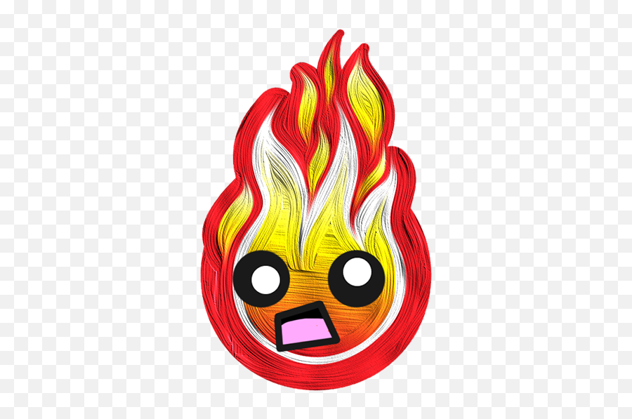 Download Hd Hot Fire Flame Emojis Messages Sticker - 9 Illustration Png,Flame Emoji Png
