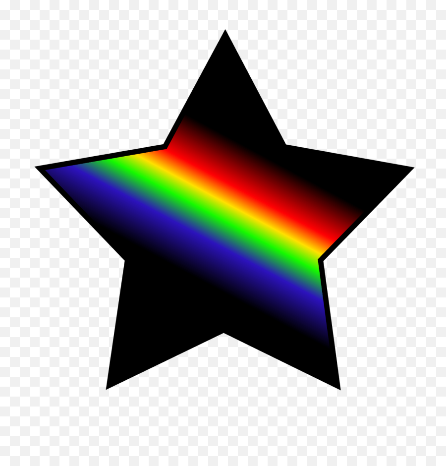 80s Shooting Stars Transparent Png - Stickpng Rainbow Star Transparent Background,80s Png