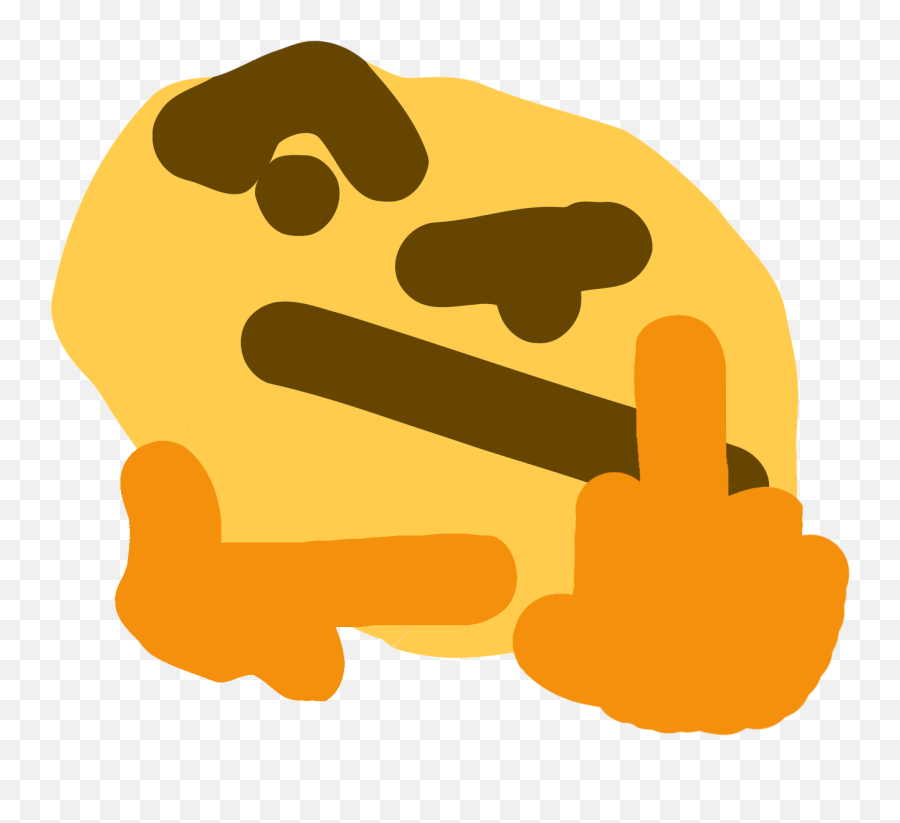 Doublethonk Discord Emoji - Facepalm Discord Emote Full Ms Paint Thinking Emoji Png,Discord Emojis Png