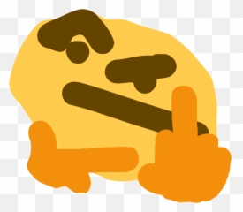 Doublethonk Discord Emoji - Facepalm Discord Emote Full Ms Paint Thinking Emoji Png,Discord Emojis Png