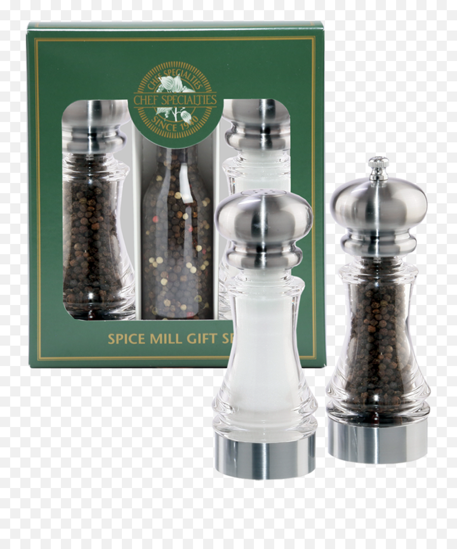 Chef Specialties 7 Lehigh Pepper Mill U0026 Salt Shaker Gift Set - Spice Grinder Png,Salt Shaker Png