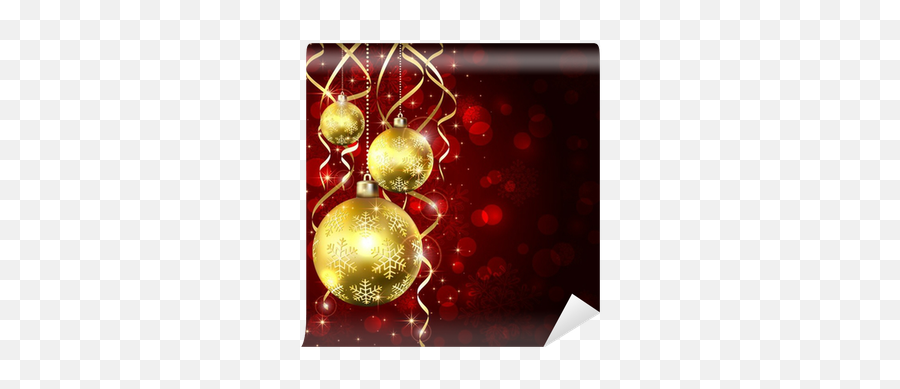 Three Golden Christmas Balls Wall Mural U2022 Pixers - We Live To Change Christmas Day Png,Christmas Balls Png