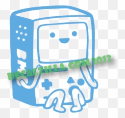 Adventure Time Bmo - Decal Sticker Language png