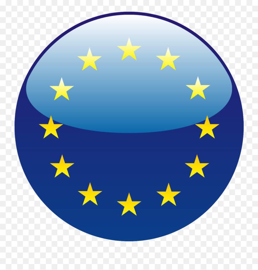 China Flag - Eu Flag Circular Hd Png Download Original Ue Flag,China Flag Png