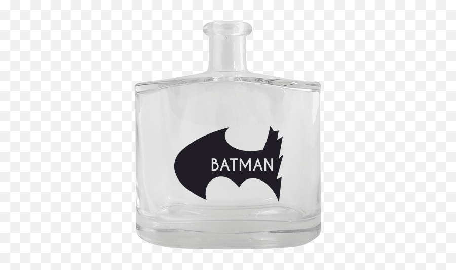 Clear Glass Hip Flask 500 Ml With Printing Batman Vs Robin - Glass Png,Robin Transparent