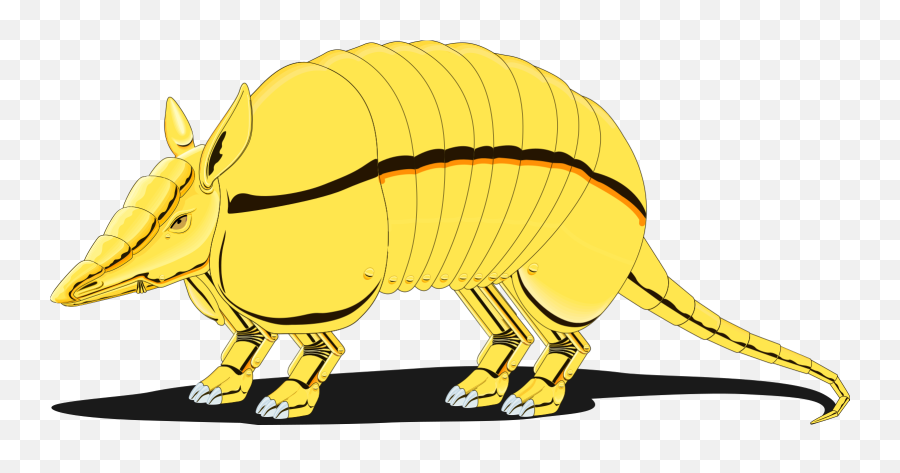 Golden Armadillo Clip Art - Armadillo Png,Armadillo Png