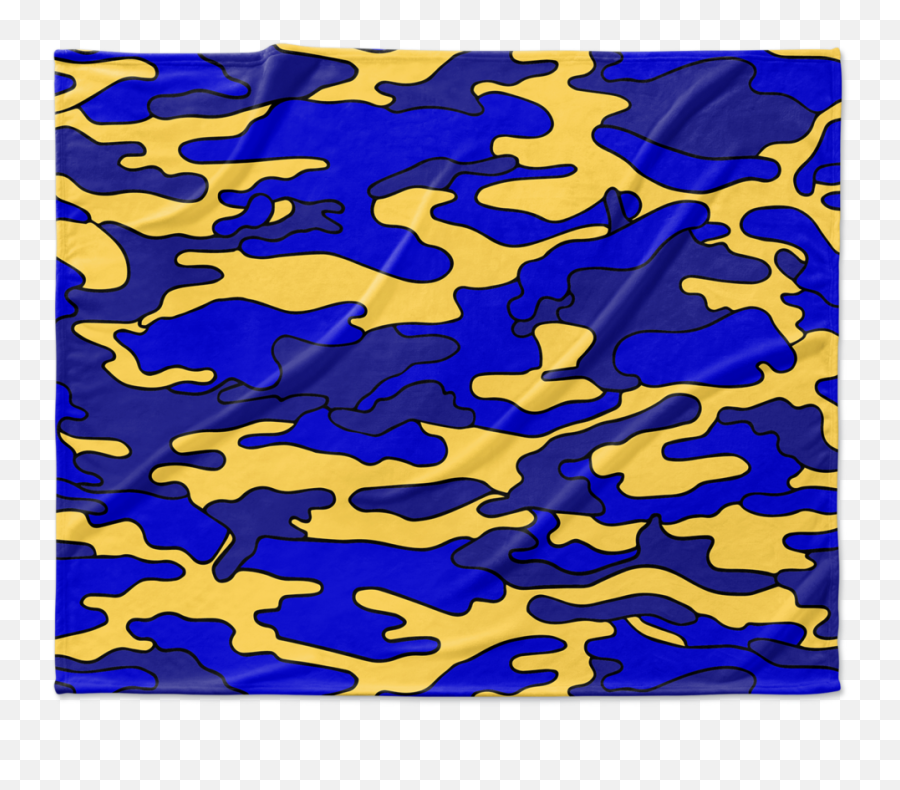 Colored Camo Blanket - Camuflado Azul Y Amarillo Png,Camo Png