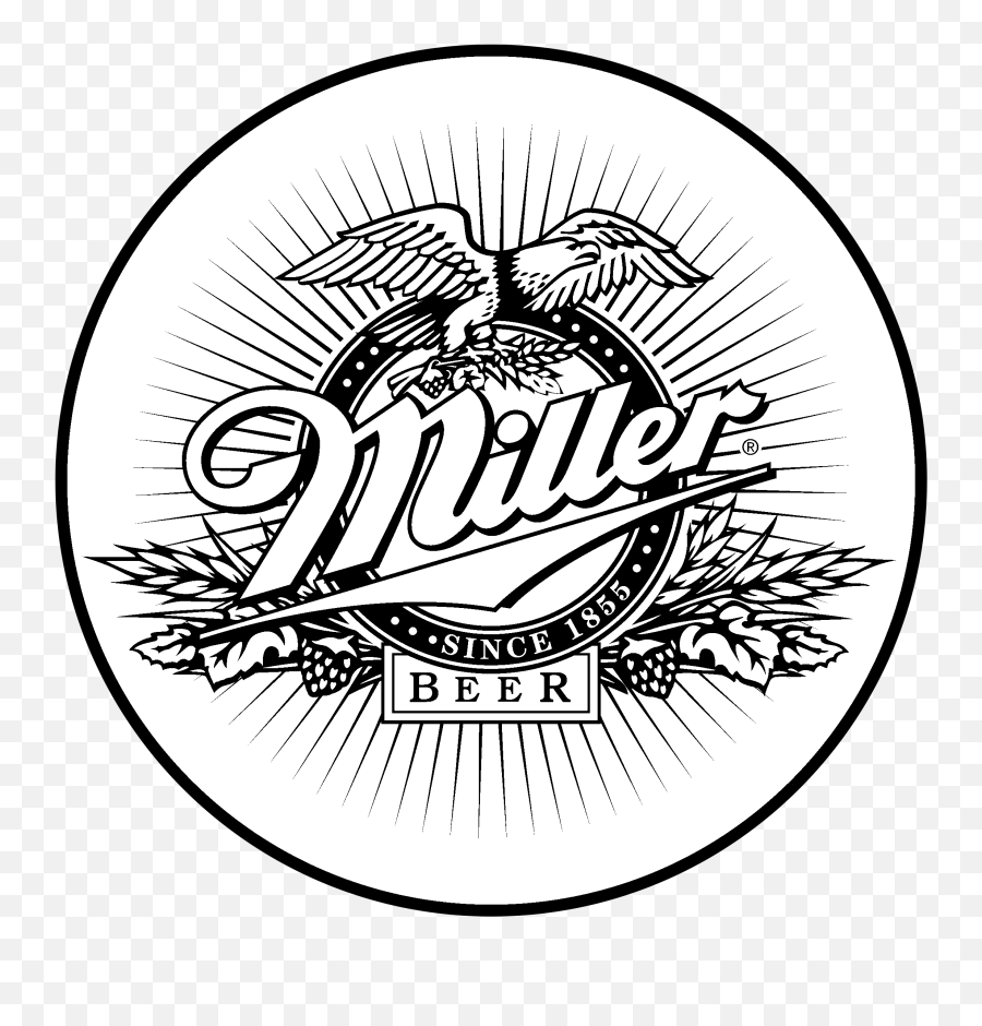 Miller Logo Png Transparent U0026 Svg Vector - Freebie Supply Black And White Miller Beer Logo,Mac Miller Logos