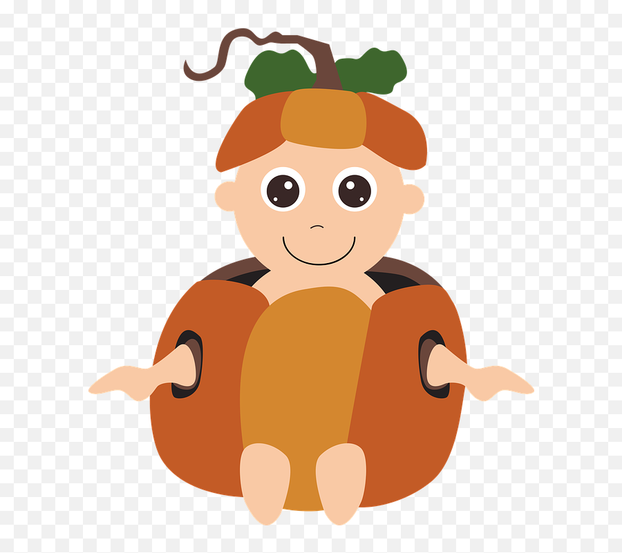 Halloween Costume Pumpkin Baby - Baby In A Costume Clip Art Png,Halloween Costume Png