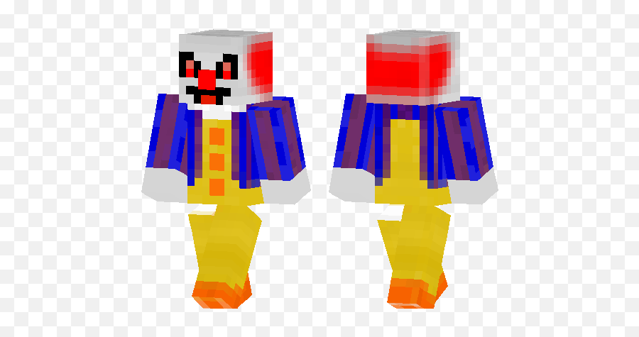 Scary Clown Minecraft Pe Skins - Minecraft Download Skins Funny Png,Scary Clown Png