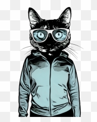Cool Cat T - Shirt Cool Cat Art Prints Png,Cool Cat Png