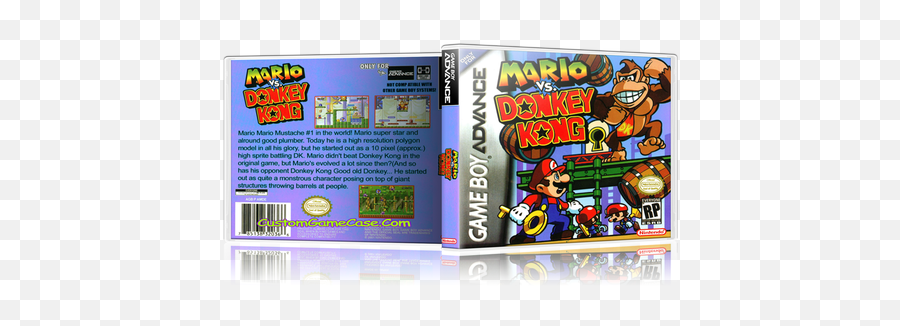Donkey Kong Country - Gameboy Advance Gba Empty Custom Mario Vs Donkey Kong Gba Box Art Png,Donkey Kong Transparent