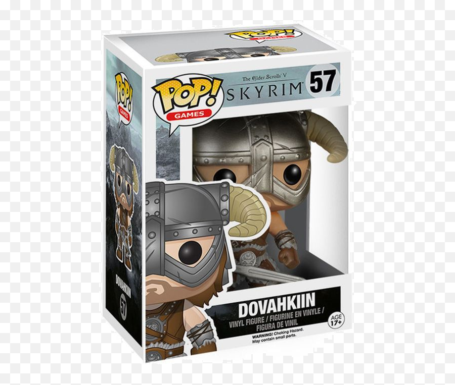 Funko Pop Games Skyrim Dovahkiin Vinyl Action Figure 57 - Skyrim Pop Vinyl Png,Dovahkiin Png