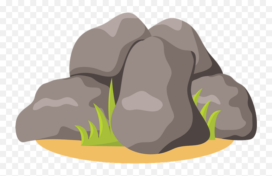 Boulders And Grass Clipart - Boulders Clipart Png,Boulders Png