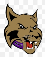 Download Display Nyu Violets Logo - Bobcat New York University Mascot png