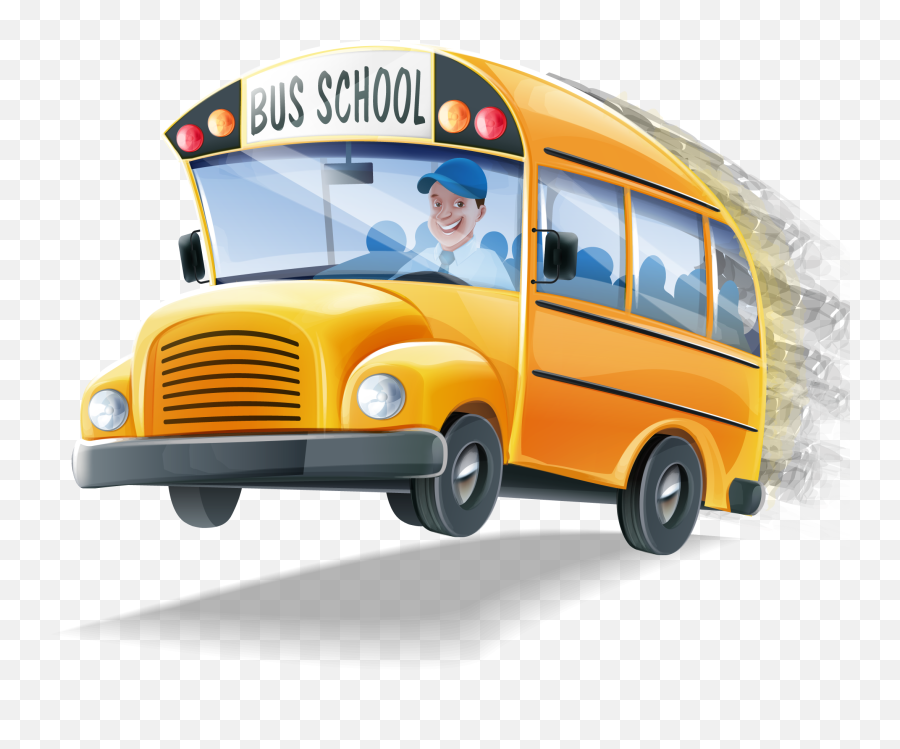 School Bus Transparent Background - School Bus Vector Png,Bus Transparent