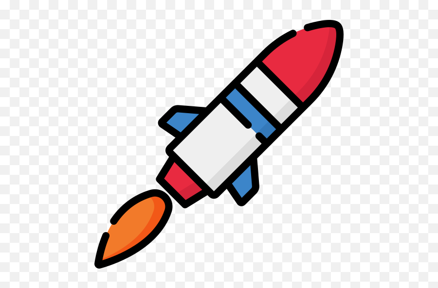 Rocket - Vertical Png,Rocket Flat Icon