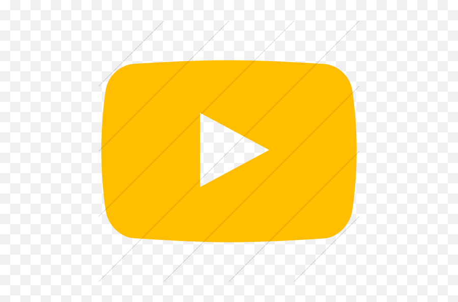 Simple Yellow Youtube Icon - Youtube Icon Yellow Png,Youtube Icon 128x128