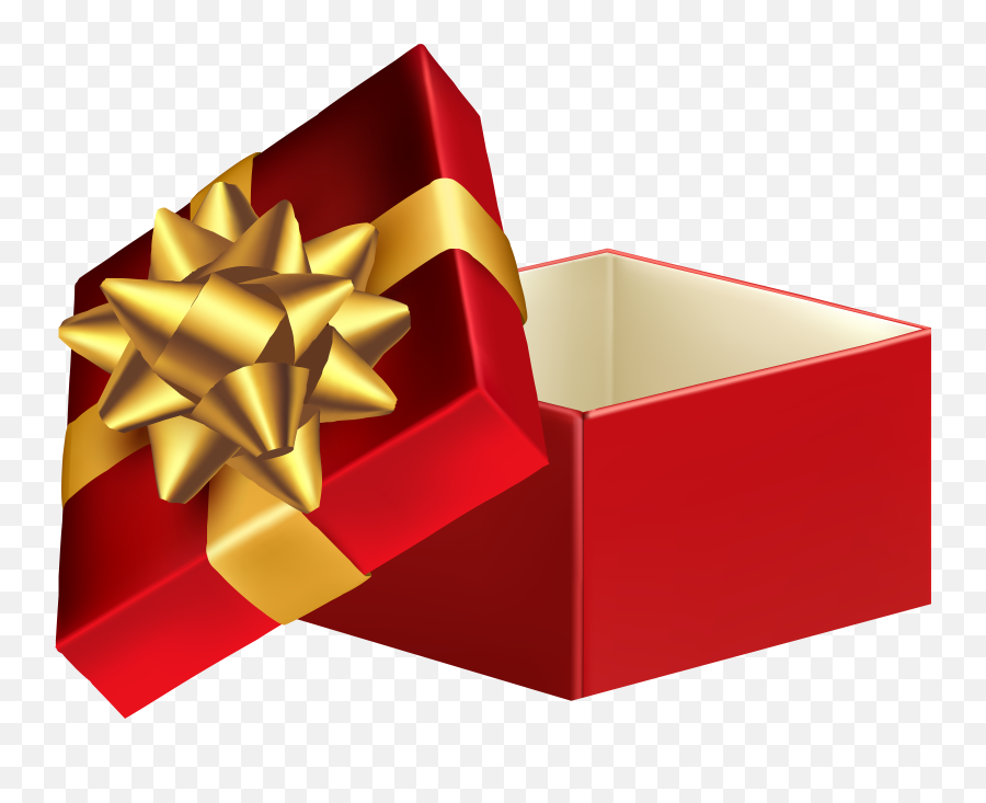 Christmas Gift Box Svg Stock Png Files Red