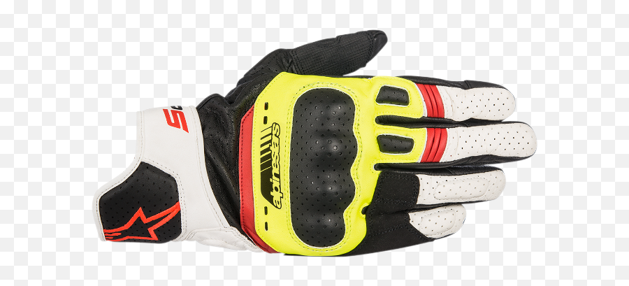 Alpinestars Mens Black Yellow White Sp5 Motorcycle Riding - Alpinestars Sp5 Png,Icon Pursuit Perforated Gloves