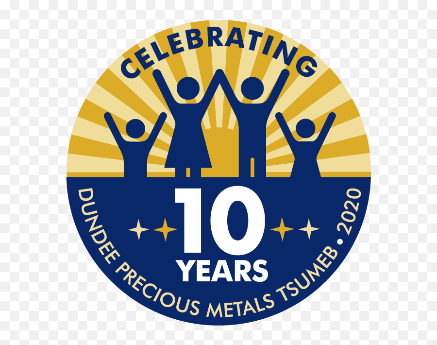 Dundee Precious Metals Tsumeb 10 Year Anniversary Icon - Language Png,Anniversary Icon