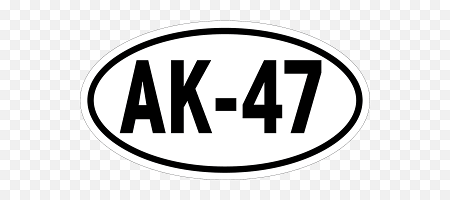 Ak - 47 Oval Decal Clipart Full Size Clipart 3119223 Circle Png,Ak 47 Logo