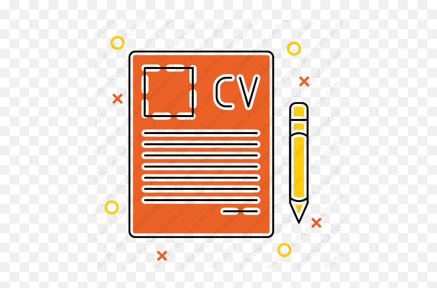 Download Cv Vector Icon Inventicons - Horizontal Png,Cv Icon