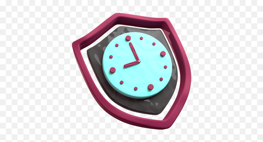 Shield Time 3d Illustrations Designs Images Vectors Hd - Solid Png,3d Clock Icon