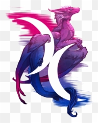 Pride - Dragons Bisexual png