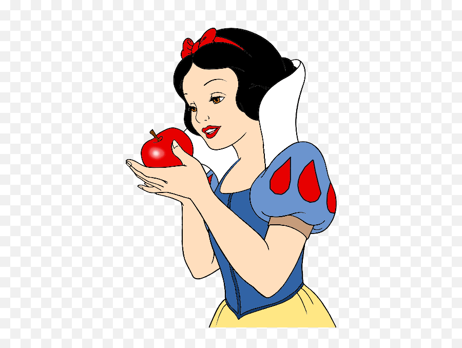 Snow White Clipart - Snow White Holding An Apple Png,Transparent Snow