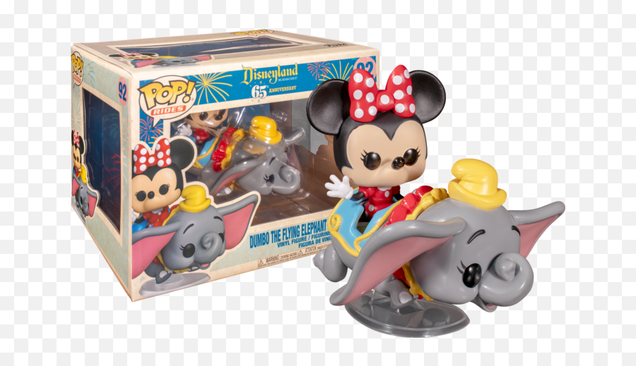 Funko Pop Ride Disney 65th - Flyng Dumbo Ride With Minnie 6 In Action Figure Png,Disney 4 Park Icon Musical Snowglobe