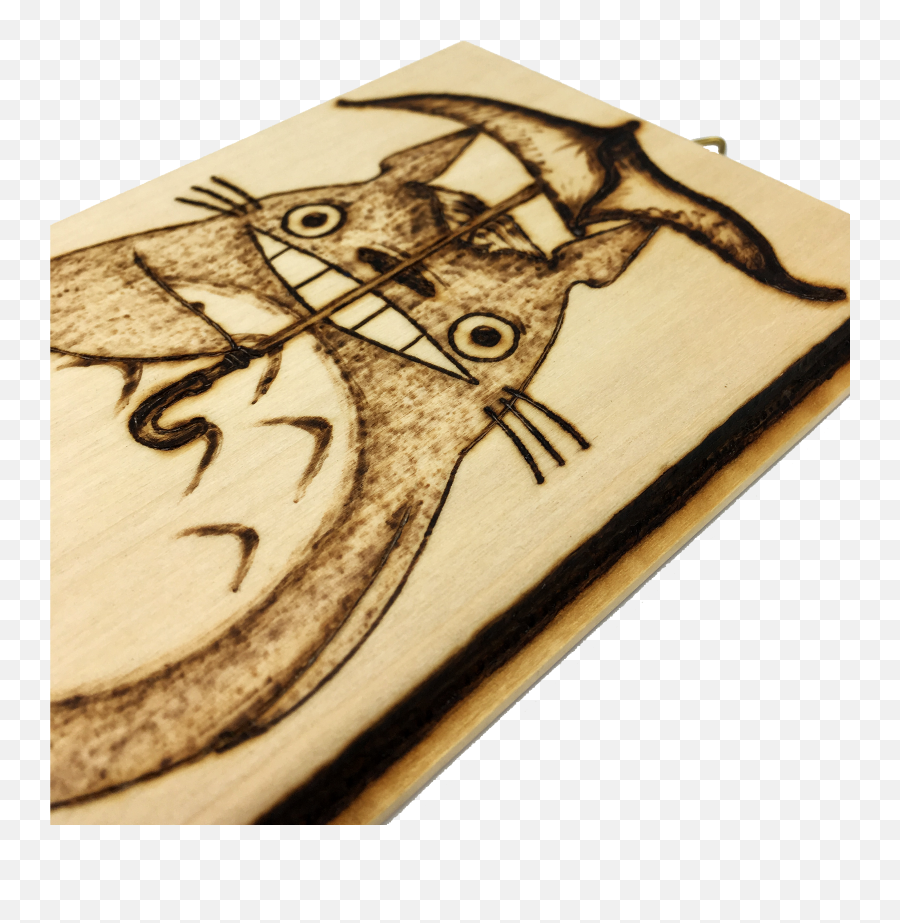 My Dry Neighbour Totoro Plaque - Wood Png,Totoro Png